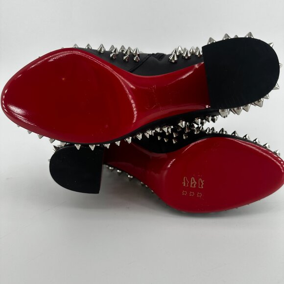 Louboutin Calfskin Louise Capet Spikes 85 Boots - Size 40 - Picture 7 of 7
